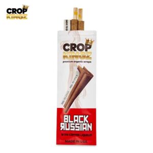 Black Russian Tobacco (2/PCK) Inspired Organic Wraps par Crop Kingz – Image 2