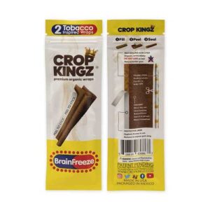 Brain Freeze (2/PCK) Tobacco-Inspired Organic Wraps par Crop Kingz – Image 2