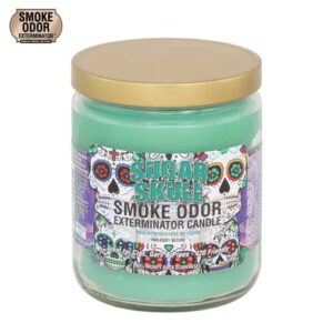 Sugar Skull Candle by Smoke Odor Exterminator - Image 1