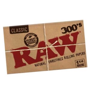 Classic Natural 300s Unrefined Rolling Papers, 1 1/4 by RAW