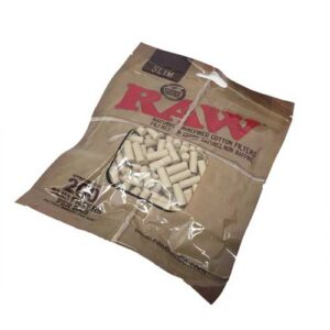 100% Slim Cotton Filters (200/PCK) by RAW