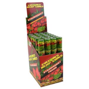 Hemp Wraps Pre-Rolled Cones (2/PCK) Strawberry by Cyclones - Image 2