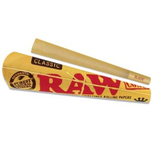 Classic Natural Unrefined Pre-Roll Cones King Size (3/PCK) by RAW
