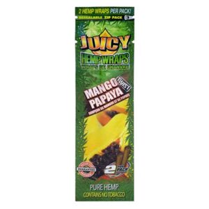 Mango Papaya Twist Hemp Wraps 105 mm (2/PCK) par Juicy Jay's – Image 1