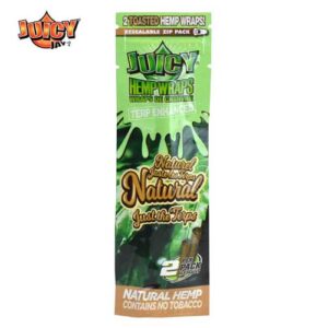 Natural Terp Hemp Wraps 105 mm (2/PCK) par Juicy Jay's – Image 1