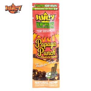 Papaya Punch Terp Hemp Wraps 105 mm (2/PCK) par Juicy Jay's – Image 1