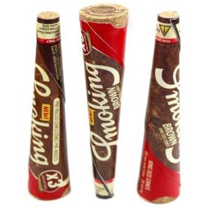 Brown Pre-Roll Cones (6/PCK), 1 1/4 by Smoking