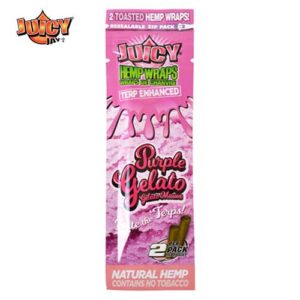 Purple Gelato Terp Hemp Wraps 105 mm (2/PCK) par Juicy Jay's – Image 1