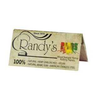 Roots Hemp Wired Silver Rolling Paper, 1 1/4 by Randy’s - Image 1