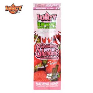 Strawberry Sherbet Terp Hemp Wraps 105 mm (2/PCK) par Juicy Jay's – Image 1