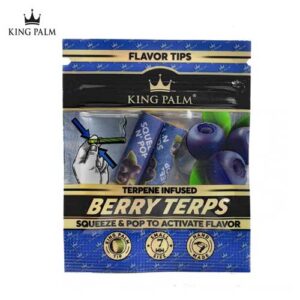 Terpene Flavoured Infused Tips (2/pck), Berry by King Palm - Image 1