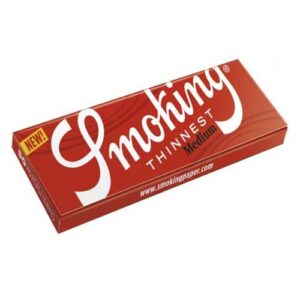 Thinnest Unbleached Rolling Papers, 1 1/4 by Smoking - Image 1