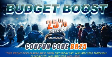 January is the perfect time to reset and manage your expenses more efficiently. To help start the year right, Taste It is offering 25% off all flavor concentrates for one weekend only. The promotion is valid Saturday January 24 and Sunday January 25, 2026, on flavor concentrates only. 👉 Promo code: BR25 A great opportunity to stock up for January or explore new flavors while saving money.